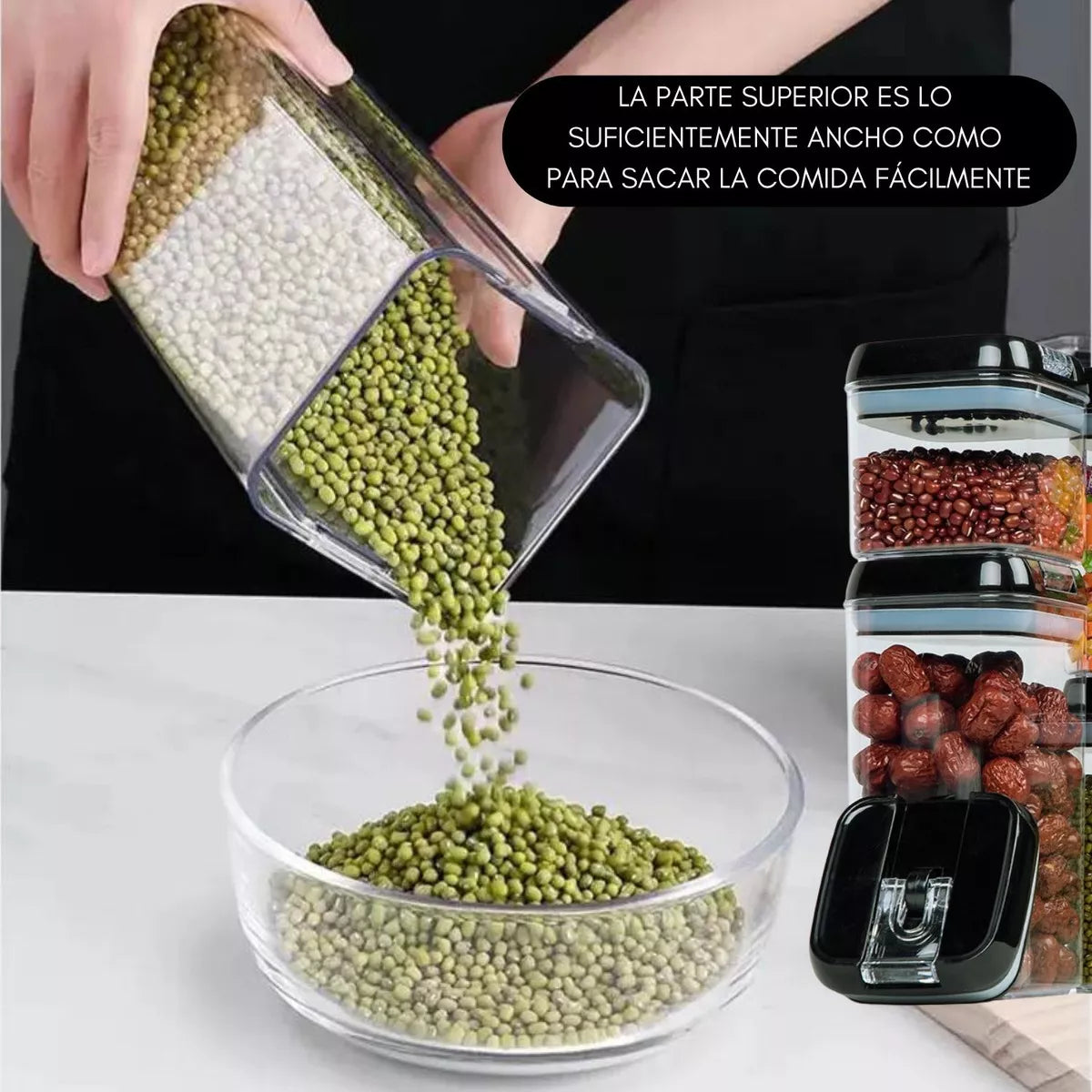 7 CONTENEDORES HERMETICOS CON TAPA™